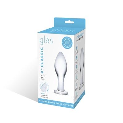 4" Classic Glass Butt Plug - Just for you desires