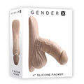 Gender X 4'' SILICONE PACKER LIGHT - Flesh 10 cm Packer - Just for you desires