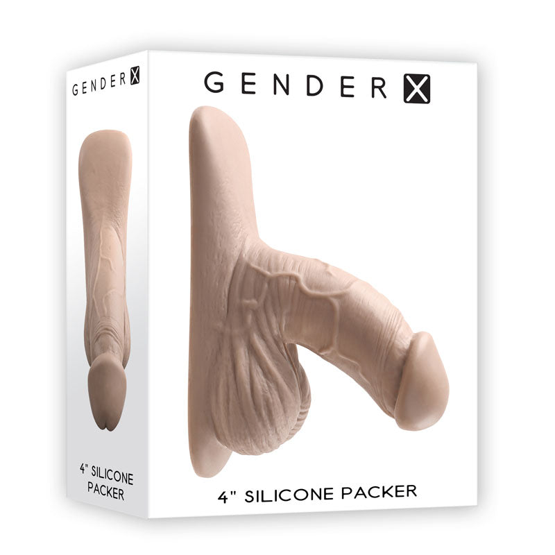 Gender X 4'' SILICONE PACKER LIGHT - Flesh 10 cm Packer - Just for you desires