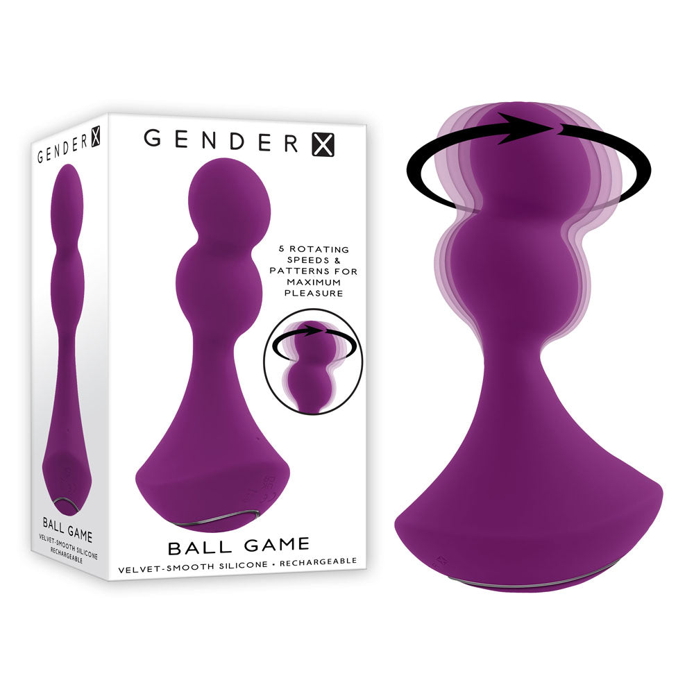 Gender X BALL GAME - Pink 13.5 cm USB Rechargeable Vibrating Butt Plug - Just for you desires