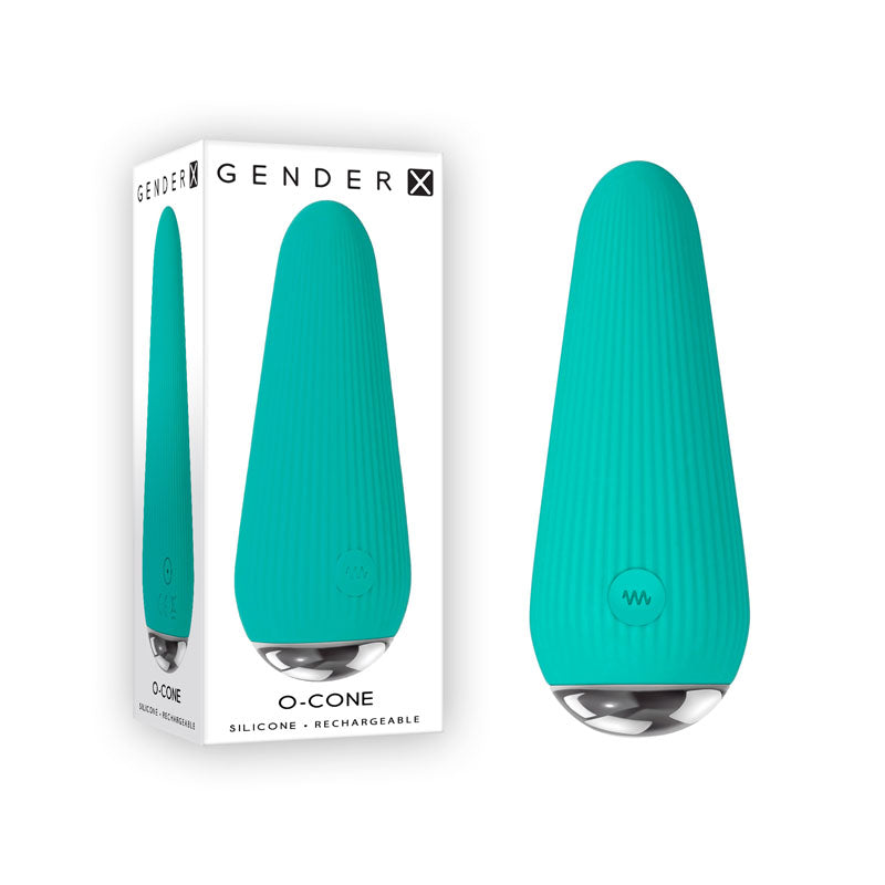 Gender X O-CONE - Blue 10.8 cm (4.25'') USB Rechargeable Bullet - Just for you desires