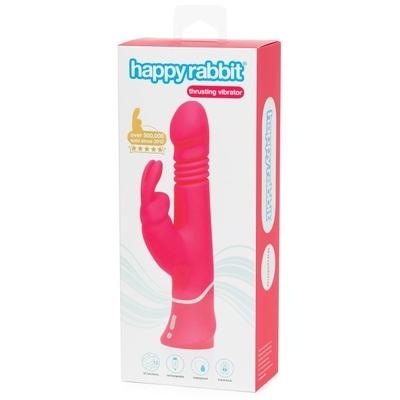 Happy Rabbit Thrusting Realistic Rechargeable Rabbit Vibrator Pink - Just for you desires