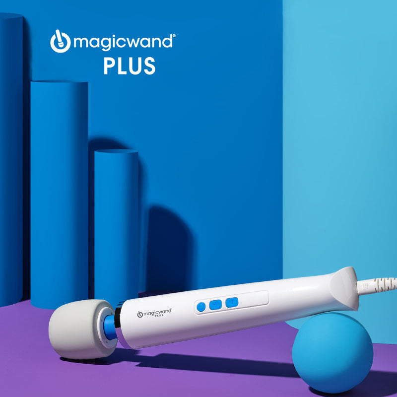 Magic Wand Plus - White Mains Powered Massage Wand - Just for you desires