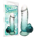 Shades 6'' Jelly TPR Dong - Emerald 15.2 cm Dong - Just for you desires