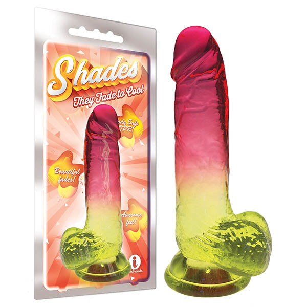 Shades 8'' Jelly TPR Dong - Pink 20.3 cm Dong - Just for you desires
