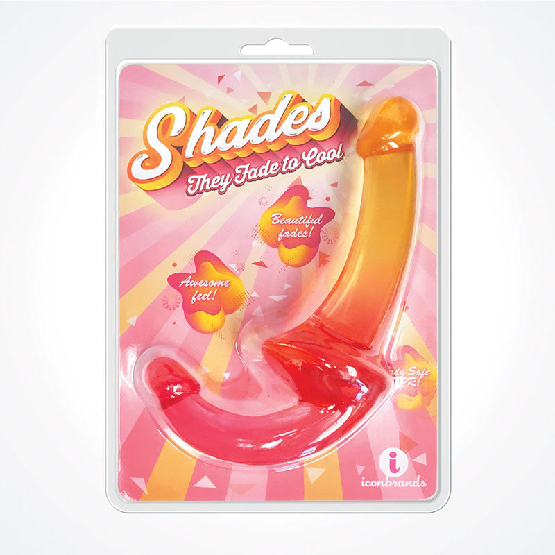 Shades 9.5'' Strapless Double Dong - Pink/Orange 24 cm Double Dong - Just for you desires