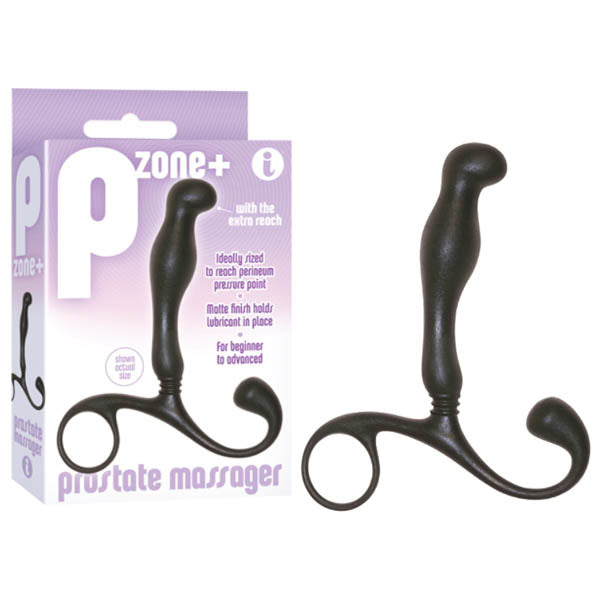 P-Zone + Prostate Massager - Black 10 cm Prostate Massager - Just for you desires