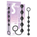 S-Drops Silicone Anal Beads - Black Anal Beads - Just for you desires