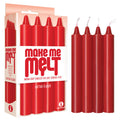 Make Me Melt Drip Candles - Red - Red Hot Drip Candles - 4 Pack - Just for you desires