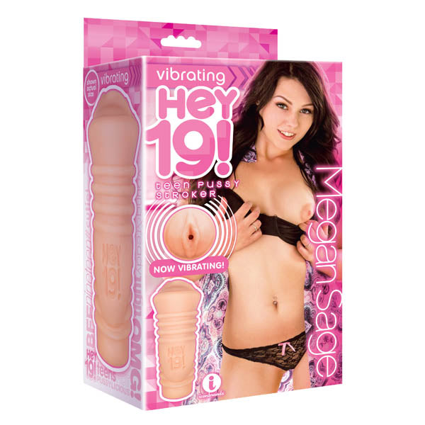 Hey 19! Megan Sage - Flesh Teen Vibrating Vagina Masturbator - Just for you desires