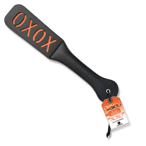 The 9's Orange Is The New Black, Slap Paddle XOXO - Black Paddle - Just for you desires