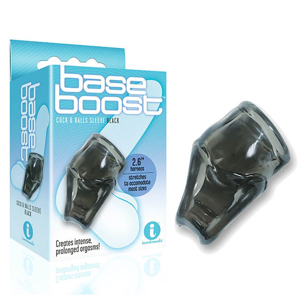 The 9's Base Boost - Black Cock & Ball Sleeve - Just for you desires