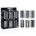 The 9's Crystalline TPR Cock Sleeves - Clear Penis Sleeves - Set of 6 - Just for you desires