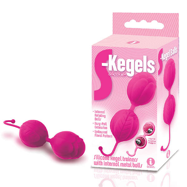 The 9's S-Kegels - Pink Silicone Kegel Balls - Just for you desires