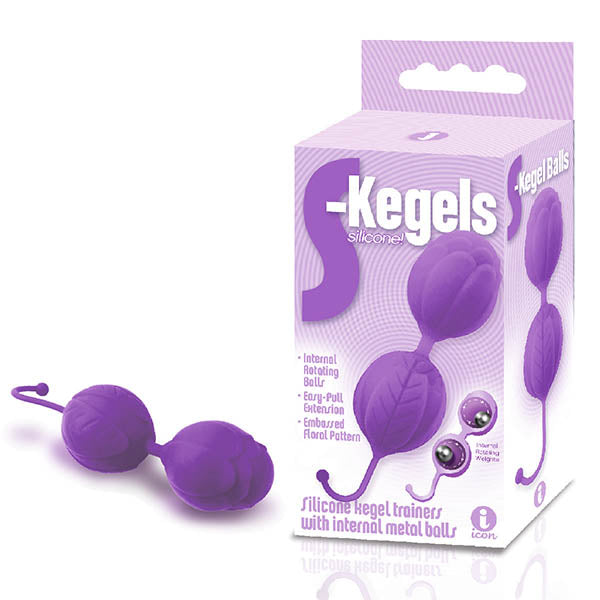 The 9's S-Kegels - Purple Silicone Kegel Balls - Just for you desires