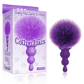 The 9's Cottontails, Beaded, Purple - Purple Butt Plug with Bunny Tail - Just for you desires