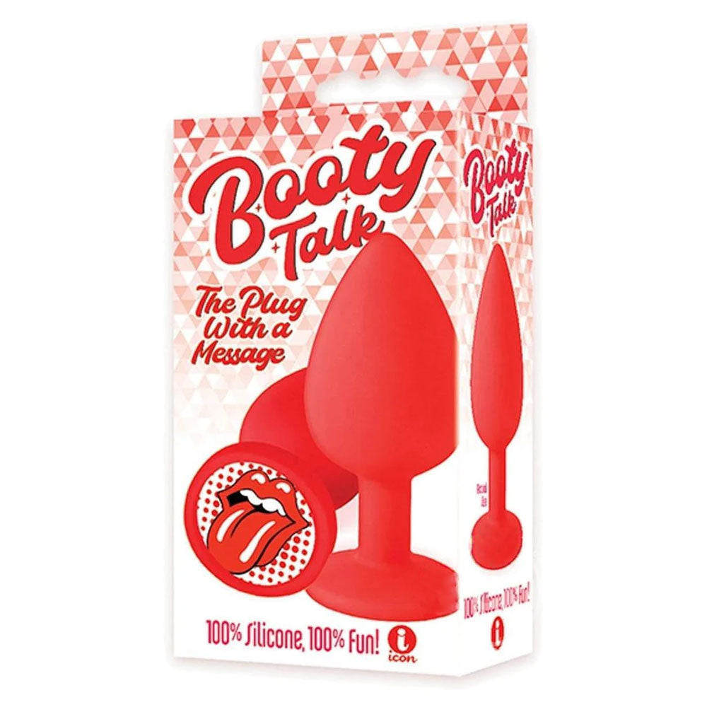 The 9's Booty Talk - Tongue - Red Butt Plug - Just for you desires