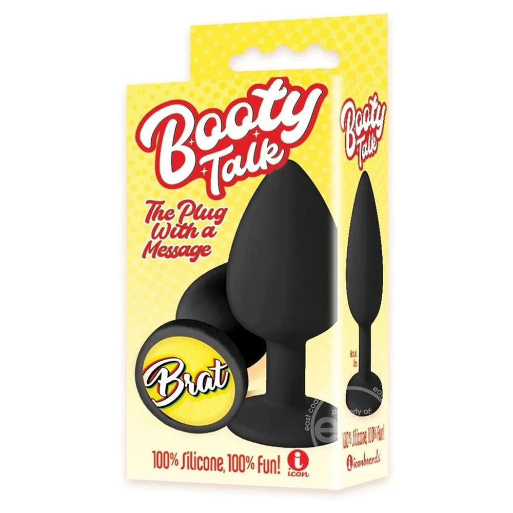 The 9's Booty Talk - Brat - Black Butt Plug - Just for you desires