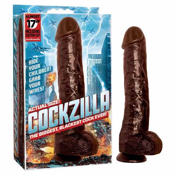 Cockzilla - Black 43 cm (17'') Dong - Just for you desires