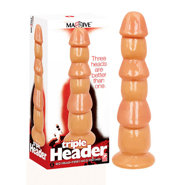 Massive Triple Header - Flesh 3 Dick Head Dildo - Just for you desires