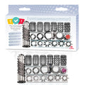 Try-Curious Cock Ring & Sleeve Set - Clear - 15 Piece Set - Just for you desires