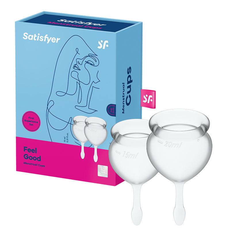 Satisfyer Feel Good Menstrual Cup (Transparent) - Just for you desires