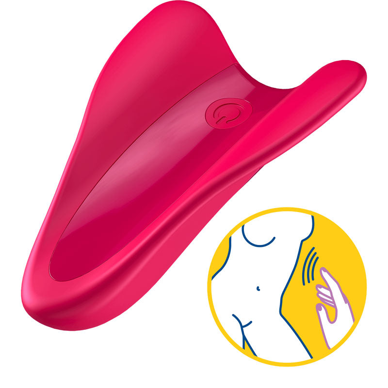 Satisfyer High Fly - Red USB Rechargeable Finger Stimulator - Just for you desires