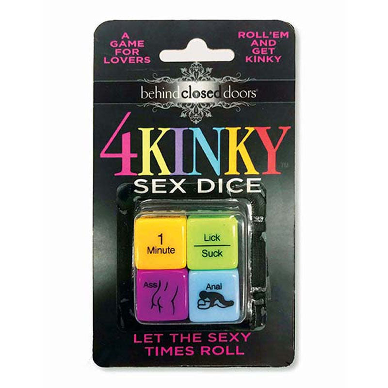 Behind Closed Doors - 4 Kinky Sex Dice - Dice Game for Couples - Just for you desires