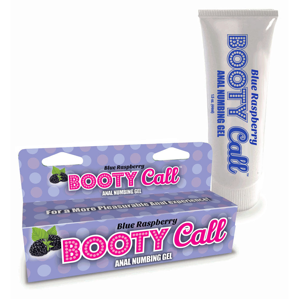 Booty Call Anal Numbing Gel - Blue Raspberry Flavoured Anal Numbing Gel - 44 ml (1.5 oz) Tube - Just for you desires