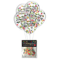 Happy Fucking Birthday Confetti Balloons - Party Balloons - Set of 5 - Just for you desires