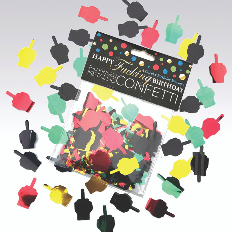 Happy Fucking Birthday FU Finger Confetti - Party Decoration - Just for you desires