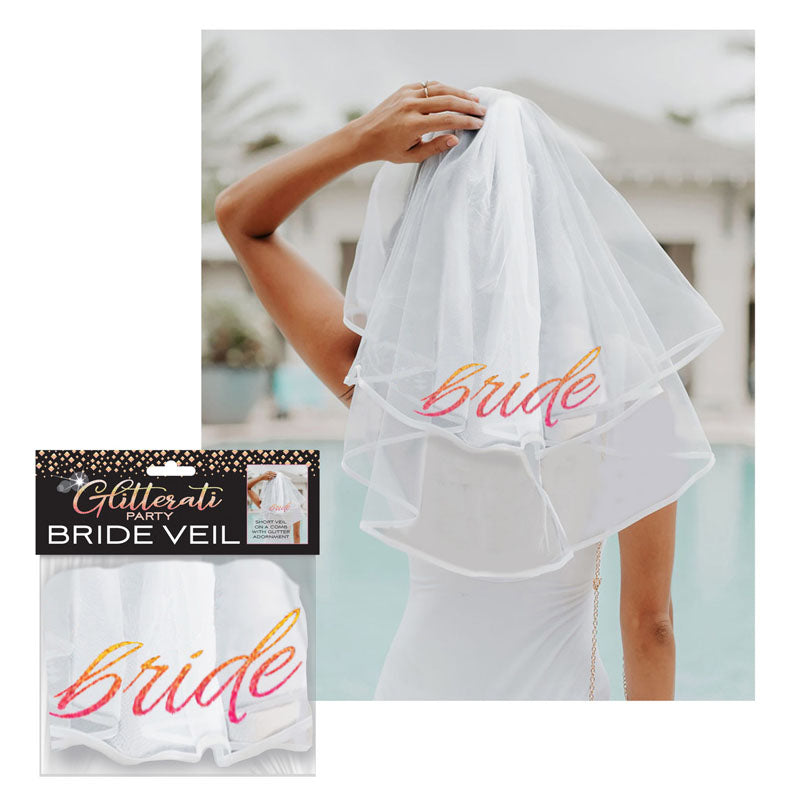 Glitterati - Bride Veil - Hens Party Novelty Veil - Just for you desires