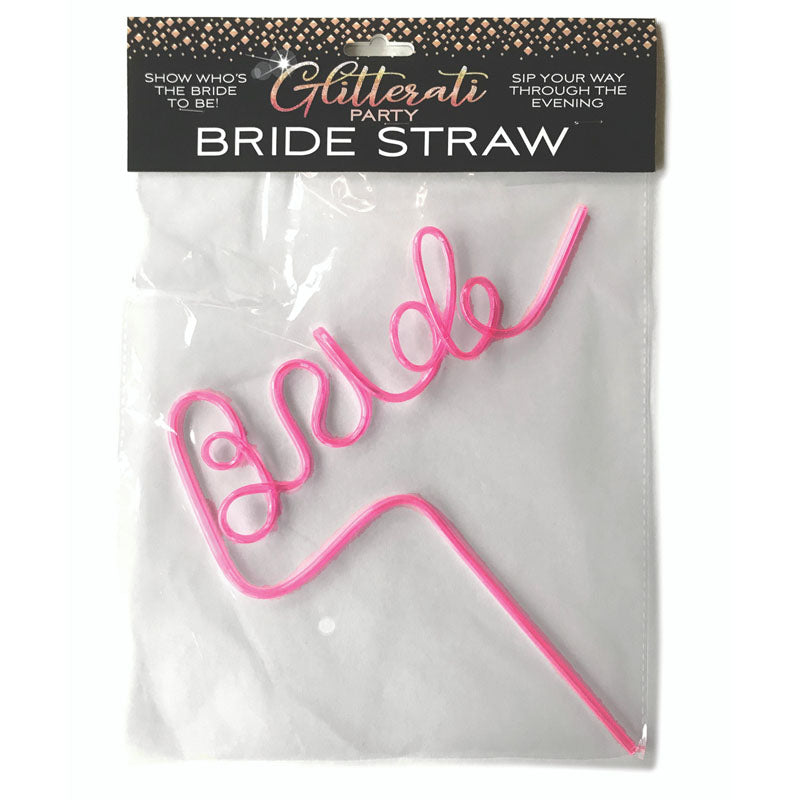 Glitterati - Bride Straw - Hens Party Novelty - Just for you desires