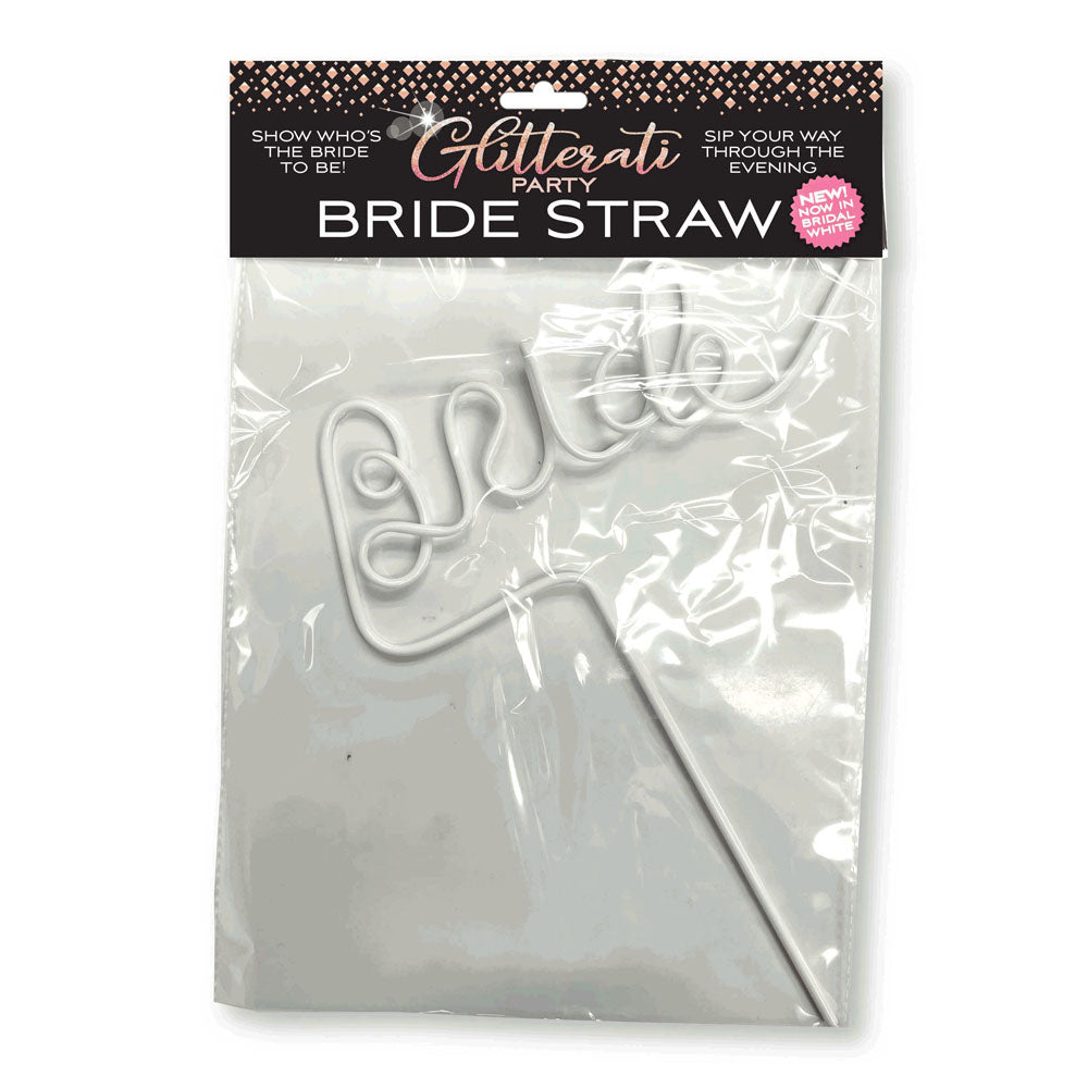 Glitterati Bride Straw - Just for you desires