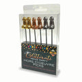 Glitterati Hors d'Oeuvre Picks - 6 Pack - Stainless Steel 18 cm Food Picks - Set of 6 - Just for you desires