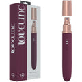 LOVELINE The Traveler - Burgundy - Burgundy 17.6 cm USB Rechargeable Vibrator with Lube Applicator - Just for you desires