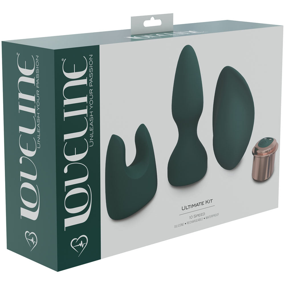 LOVELINE Ultimate Kit - Green - Green USB Rechargeable Kit - 3 Piece Set - Just for you desires