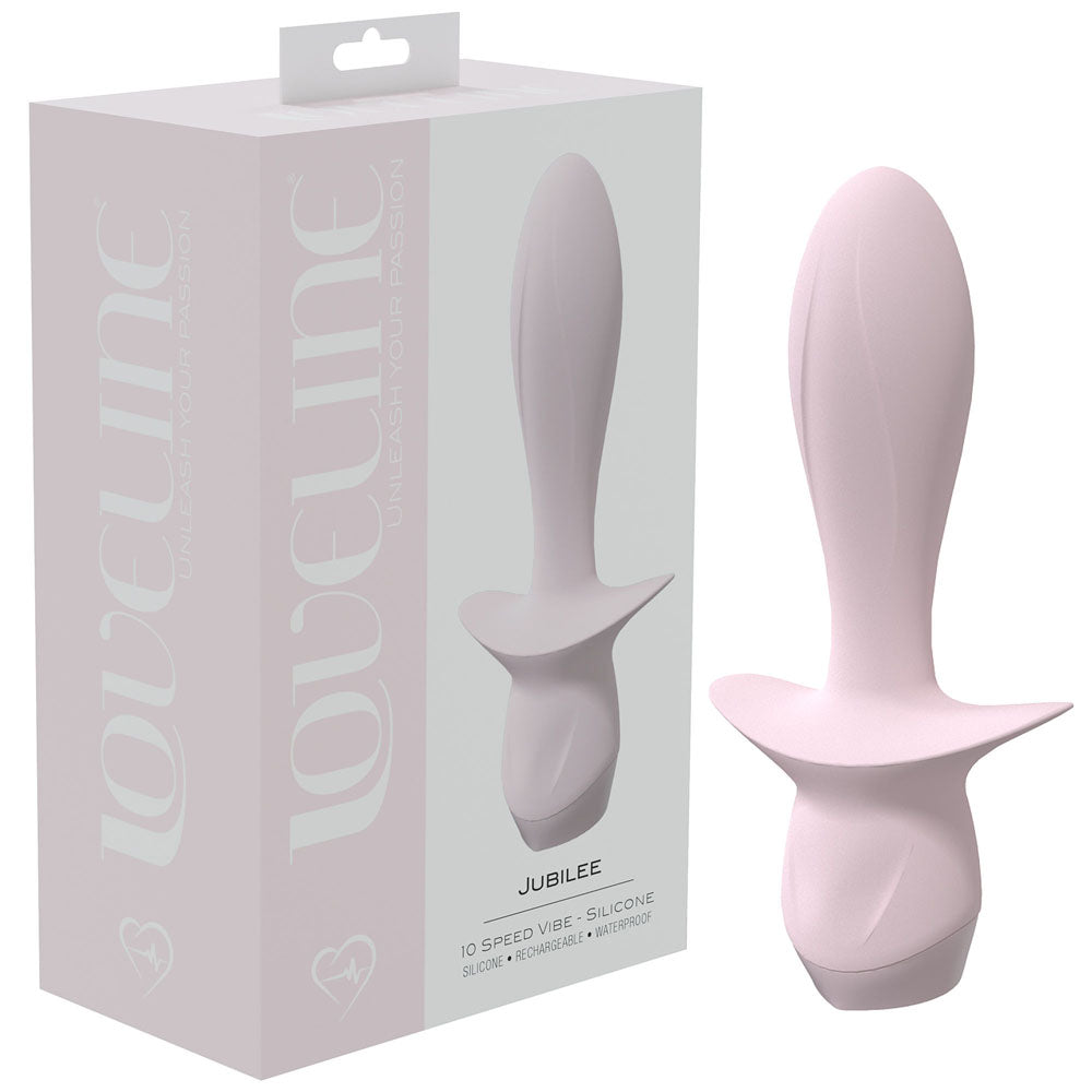 LOVELINE Jubilee - Pink 13.5 cm USB Rechargeable Vibrating Anal Plug - Just for you desires