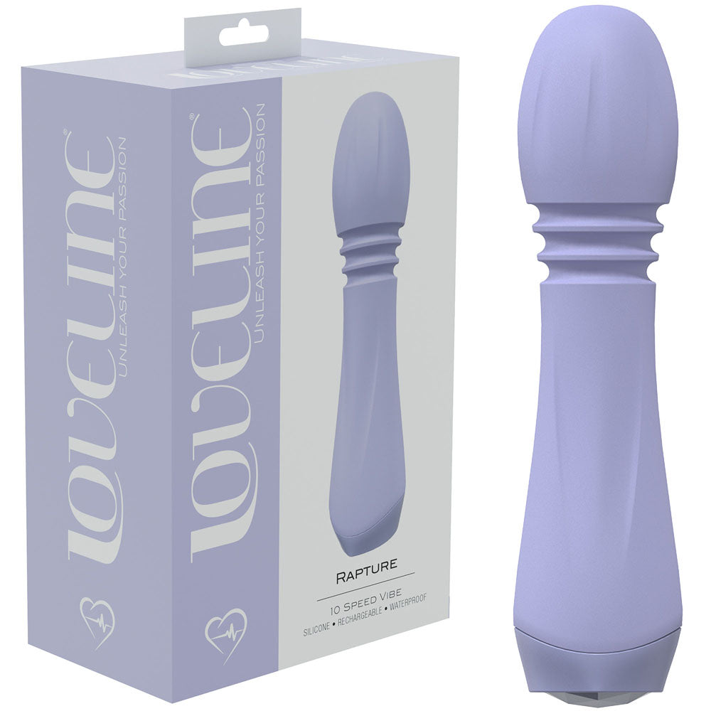 LOVELINE Rapture - Lavender 13.5 cm USB Rechargeable Massage Wand - Just for you desires