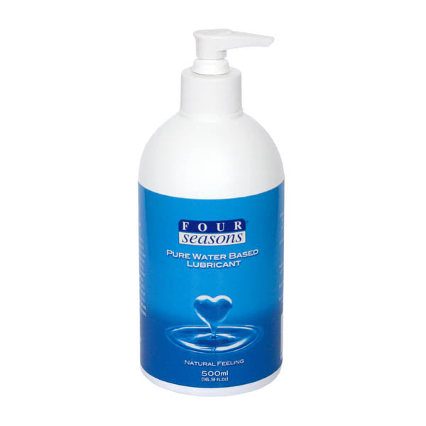 Four Seasons Personal Lubricant - Water Based Personal Lubricant - 500 ml Pump Pack Bottle - Just for you desires
