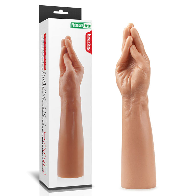 King Sized 13.5'' Realistic Magic Hand - Flesh 36 cm Hand Dildo - Just for you desires