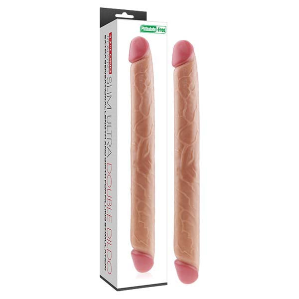 Slim Ultra Double Dildo - Flesh 43 cm (17'') Double Dong - Just for you desires