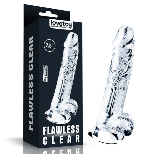 Flawless Clear Dildo 7.5'' - Clear 19 cm Dong - Just for you desires
