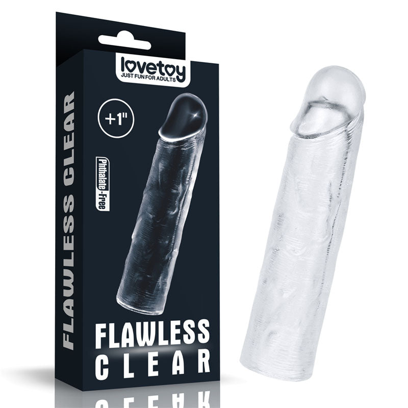Flawless Clear Penis Sleeve 1'' - Just for you desires
