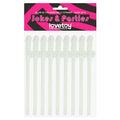 Jokes & Parties Glow In The Dark Willy Straws - Glow in Dark Dicky Straws - Set of 9 - Just for you desires