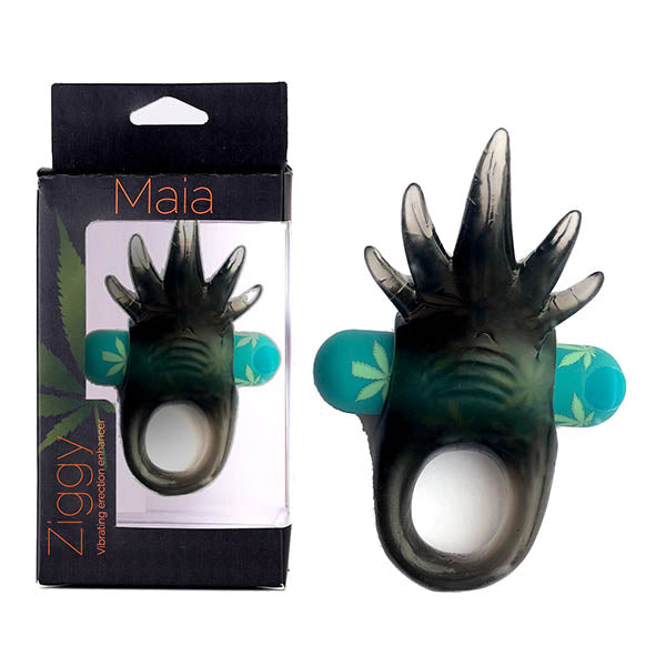 Maia Ziggy - Hemp Green USB Rechargeable Vibrating Cock Ring - Just for you desires