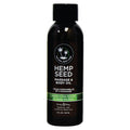 Hemp Seed Massage & Body Oil - Naked In The Woods (White Tea & Ginger) Scented - 59 ml Bottle - Just for you desires