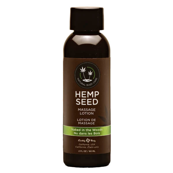 Hemp Seed Massage Lotion - Naked In The Woods (White Tea & Ginger) Scented - 59 ml Bottle - Just for you desires
