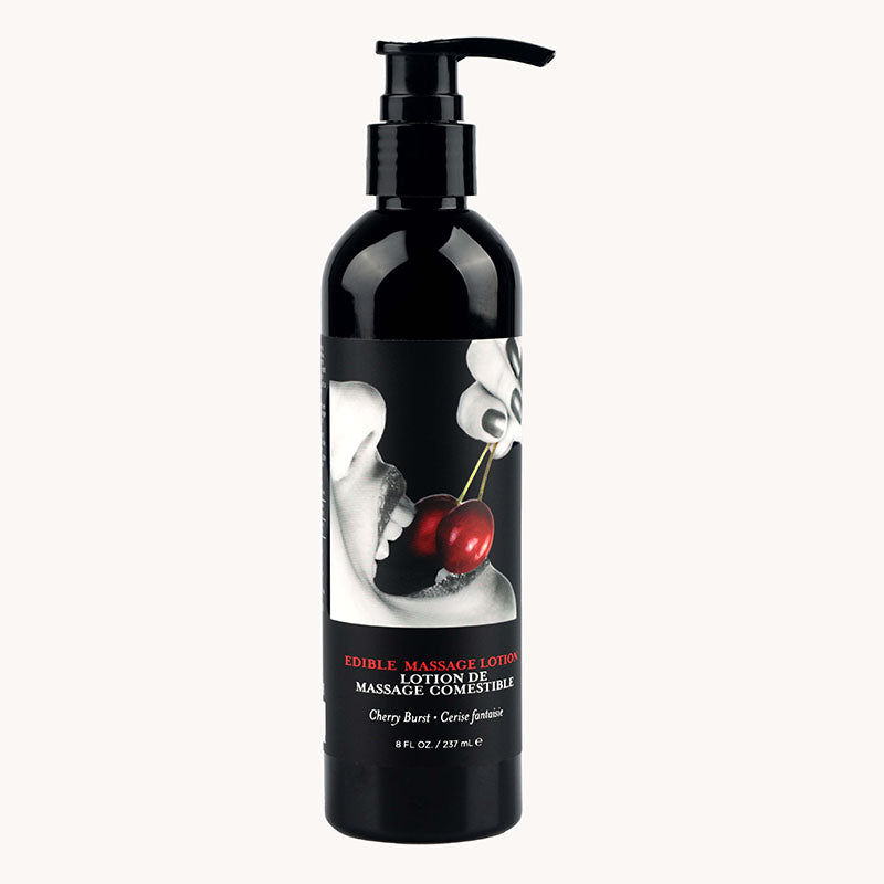 Edible Massage Lotion - Cherry - Cherry Flavoured Massage Lotion - 237 ml - Just for you desires