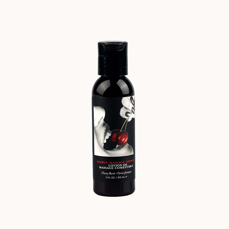 Edible Massage Lotion - Cherry - Cherry Flavoured Massage Lotion - 60 ml - Just for you desires